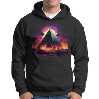 Aliens Space Ufo Ancient Egyptian Pyramids Science Fiction Hoodie | Mazezy CA