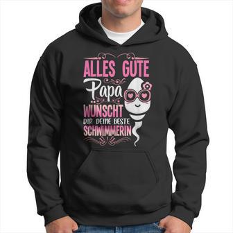 Alles Gute Papa Wünscht Dir Deine Beste Schwimmerinatertag Kapuzenpullover - Geschenkecke