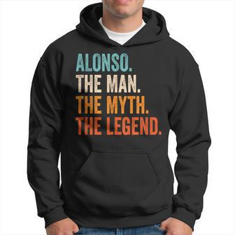 Alonso The Man The Myth The Legend First Name Alonso Hoodie - Seseable