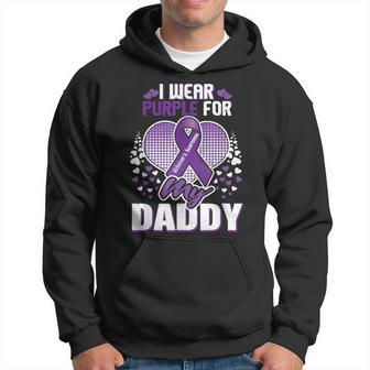 Alz Ich Trage Lila Für Papa Alzheimer Bewusstsein Kapuzenpullover - Geschenkecke