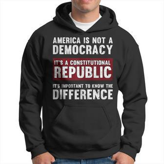 America Is A Constitutional Republic Not A Democracy Hoodie - Monsterry UK