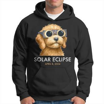 America Totality Solar Eclipse 2024 Cute Doodle Dog Dad Mom Hoodie - Seseable