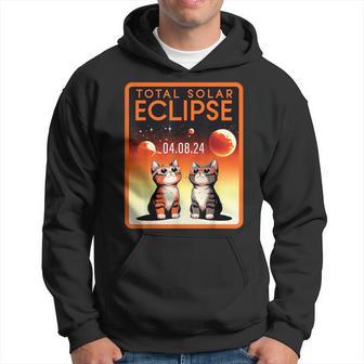 America Totality Spring 40824 Total Solar Eclipse 2024 Cat Hoodie - Monsterry CA