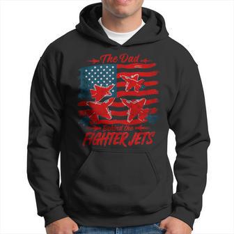 American 4Th July Fathers Day Usa Flag Fighter Jets Dad Hoodie - Thegiftio UK