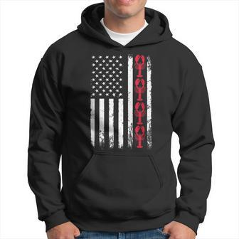 American Crayfish Outfit Louisiana Crawfish Usa Flag Hoodie - Monsterry AU