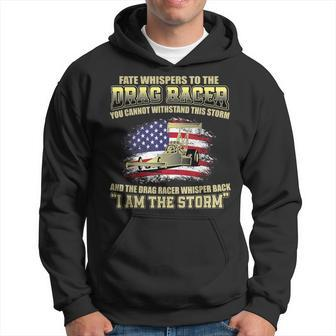 American Drag Racing Usa Flag Muscle Car Dragster Hoodie - Monsterry DE