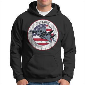 American Flag F-15 Eagle Us Military Fighter Jet 4Th July Hoodie - Monsterry DE