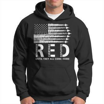 American Flag Red Friday Remember Everyone Deployed Military Hoodie - Seseable