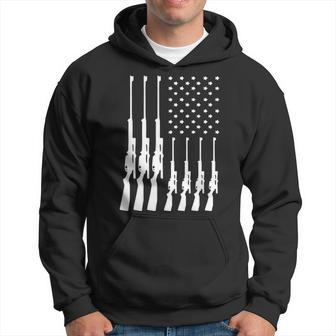American Guns And Flag Hoodie | Mazezy