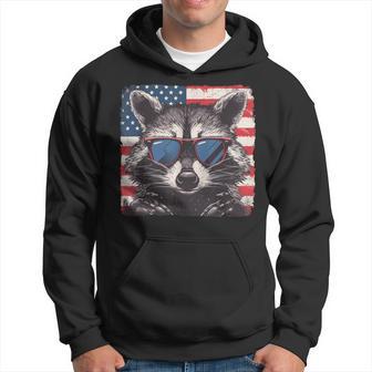 American Patriot Raccoon 4Th Of July Lovers Hoodie - Thegiftio UK