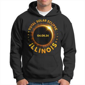 American Total Solar Eclipse April 8 2024 Illinois Totality Hoodie | Mazezy AU