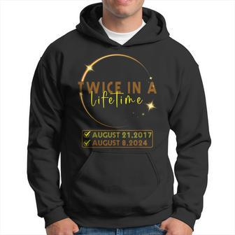 American Total Solar Eclipse April 8 2024 Twice In Lifetime Hoodie - Monsterry UK