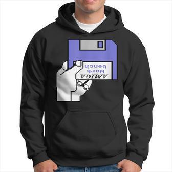 Amiga Workbench Diskette Insert Retro Computer Kapuzenpullover - Geschenkecke