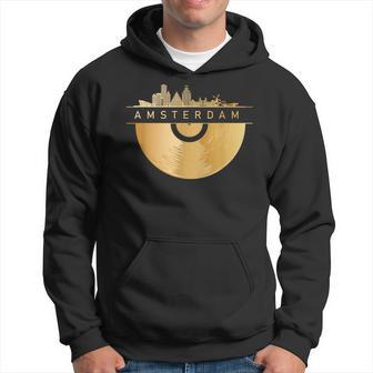 Amsterdam Skyline Musik Schallplatte Djintage Amsterdam Kapuzenpullover - Seseable