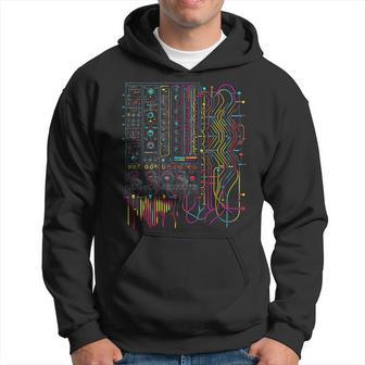 Analogue Synthesiser Electronic Music Modular Life Hoodie - Thegiftio UK