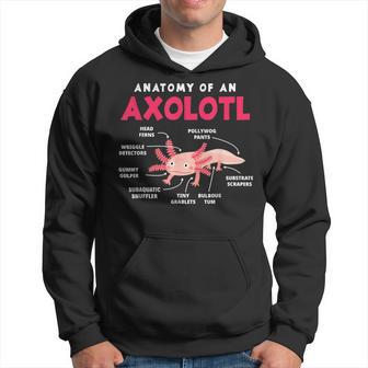 Anatomy Of An Axolotl Axolotls Axolotl Lover Hoodie - Thegiftio UK