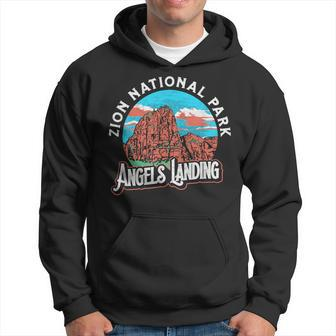 Angels Landing Zion National Park Vintage 80'S Graphic Hoodie - Monsterry AU