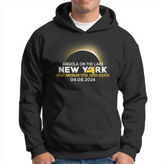 Angola On The Lake Ny New York Total Solar Eclipse 2024 Hoodie | Mazezy