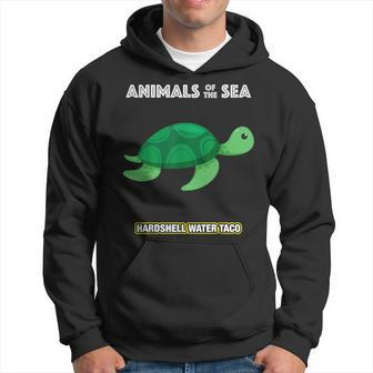 Animals Of The Sea Ocean Humor Meme Cute Turtle Hoodie - Monsterry UK
