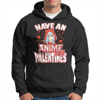 Anime Lover Valentines Day Anime Fans Ns Girls Boys Hoodie - Monsterry UK