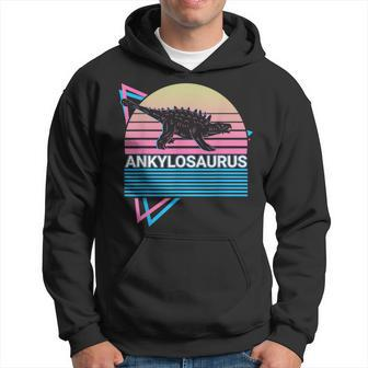 Ankylosaurus Dinosaur Retro Hoodie | Mazezy