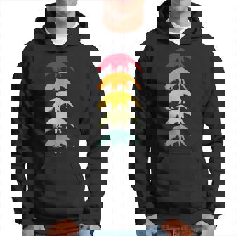 Anteater Animal Lover Retro Vintage Colors Hoodie - Thegiftio UK