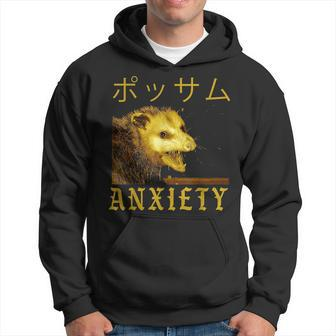 Anxiety Possum Japanese Hoodie - Monsterry UK