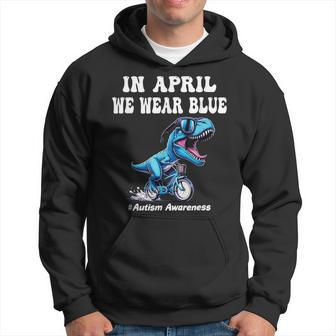 In April We Wear Blue Autism Hoodie - Seseable