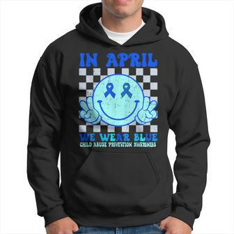 In April We Wear Blue Child Abuse Prevention Awareness Hoodie | Mazezy