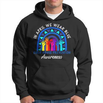 In April We Wear Blue Cool Child Abuse Prevention Awareness Hoodie - Monsterry