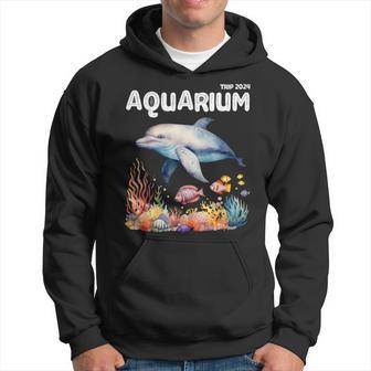 Aquarium Squad Sea Animal Lover Zoo Trip Dolphins Club 2024 Hoodie | Mazezy