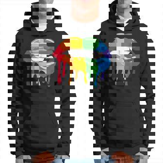 Arco Iris Beso Boca Labios Lesbiana Gay Orgullo Lgbt Camiseta Sudadera - Regaloses