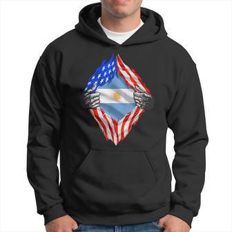 Argentina Usa Argentina Flag Argentine Argentinian Hoodie - Monsterry CA