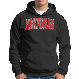 Arkansas Usa State Ar Varsity Style Vintage Sports Hoodie - Monsterry