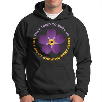 Armenia Armenian Genocide 1915 Purple Forget Me Not Flower Hoodie - Monsterry DE