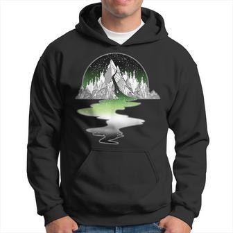 Aromantic Mountain Lgbt With Asexual Aro Ace Pride Flag Hoodie - Monsterry