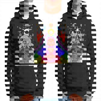 Arte Abstracto Psicodélico Loco Enfermo Hippie Trippy Sudadera - Regaloses