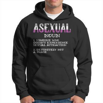 Asexual Person Definition Asexuality Pride Aromantic Ace Hoodie - Monsterry UK