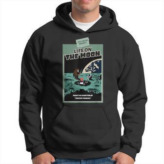 Astrology & Cartoon Alien Life On The Moon Hoodie - Thegiftio UK