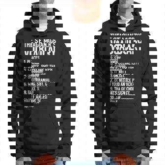 Theater Broadway Musical Stage Manager Vocabulary Hoodie - Monsterry