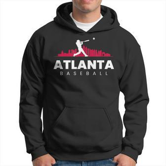 Atlanta Baseball Vintage Minimalist Retro Baseball Lover Hoodie - Monsterry AU