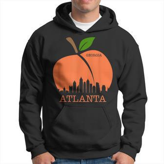 Atlanta Georgia Peach Skyline Hoodie - Monsterry