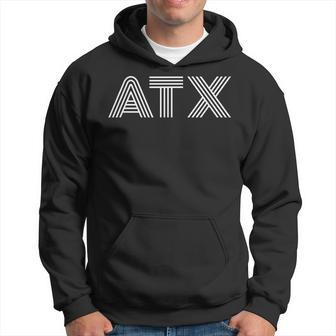 Atx Austin Tx Retro In White Hoodie - Thegiftio UK