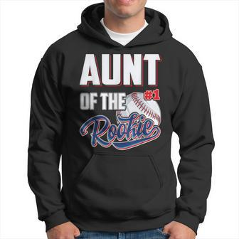Aunt Of Rookie 1 Years Old Team 1St Birthday Baseball Hoodie | Mazezy CA