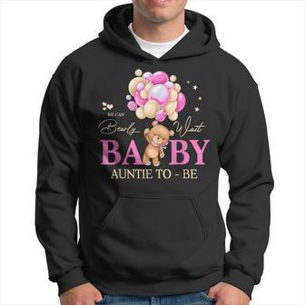 Auntie We Can Bearly Wait Baby Shower Bear Family Matching Hoodie - Seseable