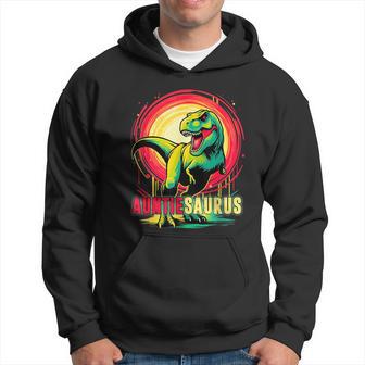 Auntiesaurus T Rex Dinosaur Auntie Saurus Hoodie - Thegiftio UK