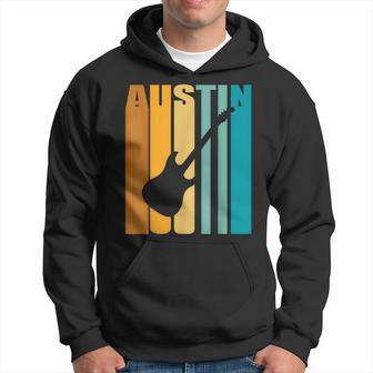 Austin Music Retro 70S Vintage Texas Tx Image Guitar Hoodie - Monsterry DE