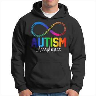 Autism Awareness Acceptance Infinity Symbol Women Hoodie - Monsterry AU