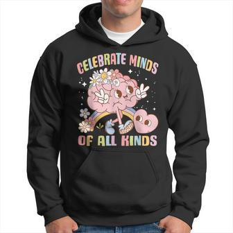 Autism Awareness Celebrate Minds Of All Kinds Neurodiversity Hoodie - Seseable