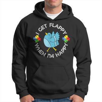 Autism Awareness I Get Flappy When I'm Happy Bird Hoodie - Thegiftio UK